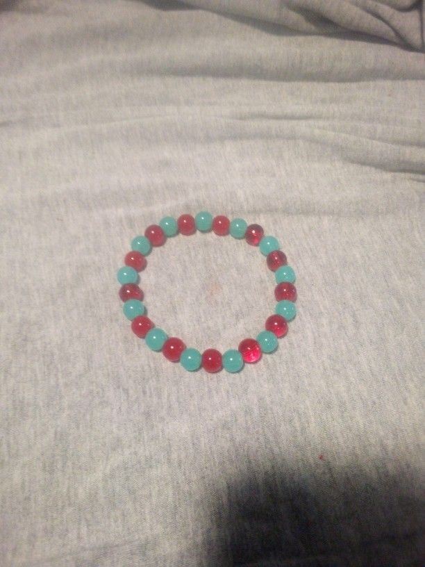 Red N Blue Bracelet. Size Medium 