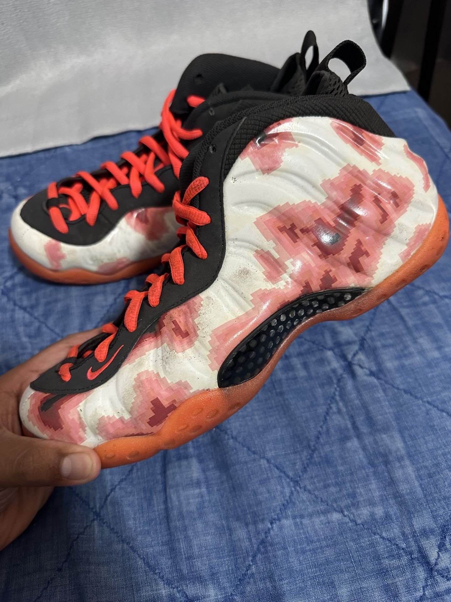 RARE Nike Air Foamposite One Premium Thermal Map Colorful Sneaker 