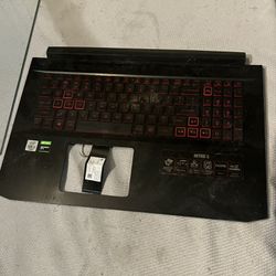 Acer Nitro AN515-44 AN515-55 Palmrest US Backlit Keyboard Red Keys Untested 