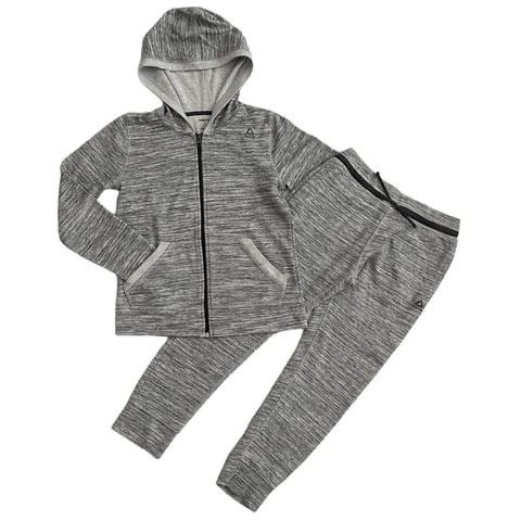 Reebok Girl’s Full Zip Hoodie & Jogger Set, Large (12-14)