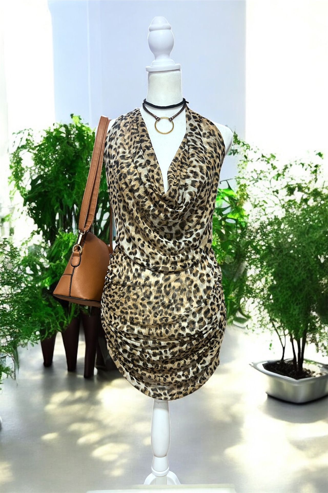 New Size Medium Cowl Neck Dress