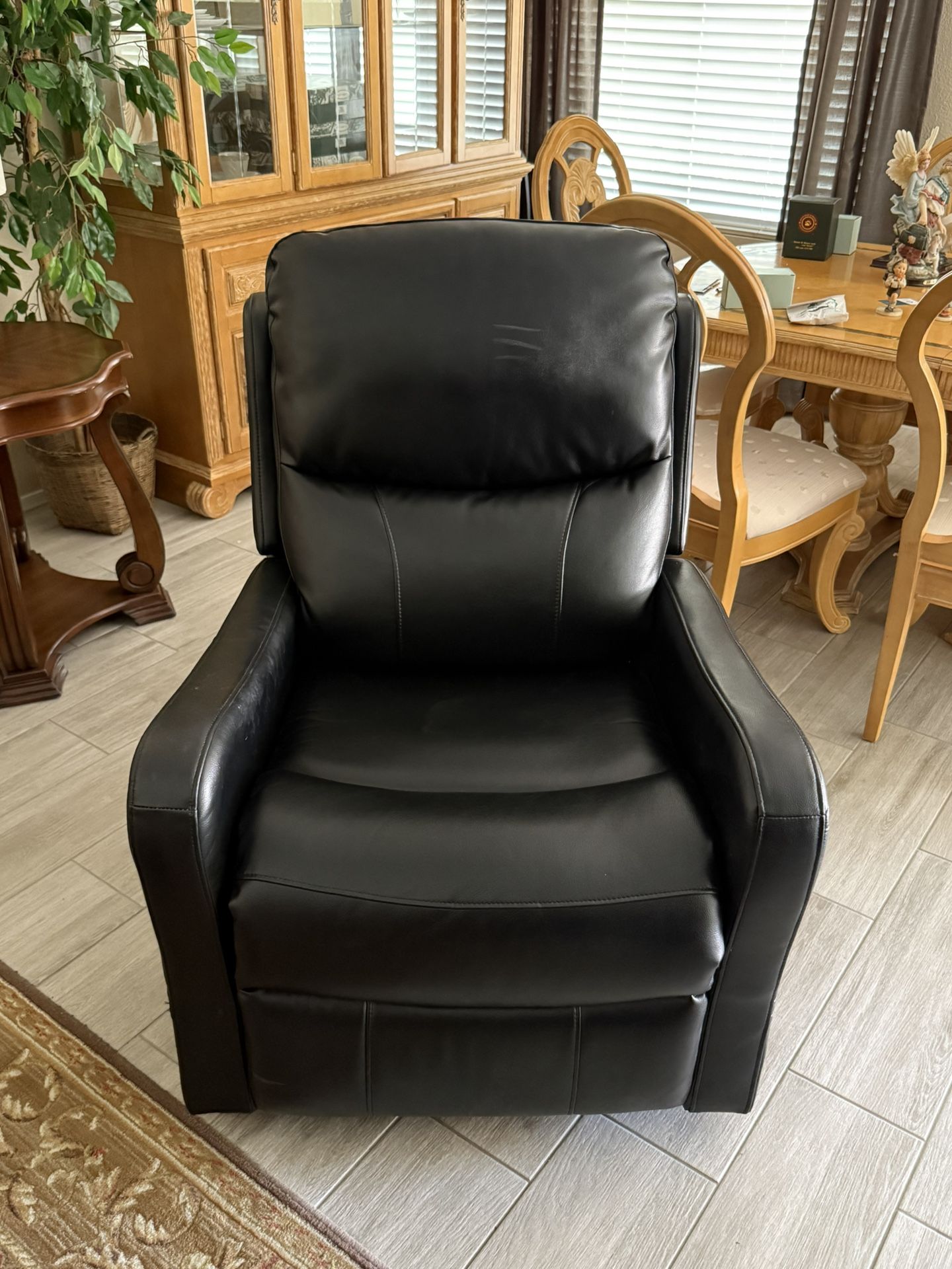 Black Left Recliner