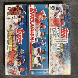 2015 2016 2019 Topps Baseball Complete Sealed Sets