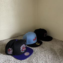 Assorted hats 7 3:8 30$ each 80$ total