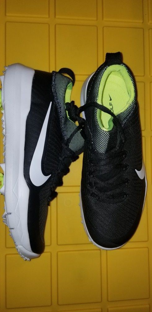 Brand New Nike Golf Shoes FI Premier Black White Men Size 7.5
