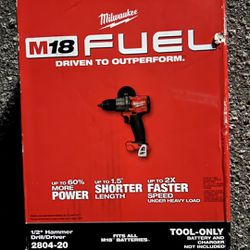 Milwaukee M18 1/2” Hammer Drill Driver 2804-20