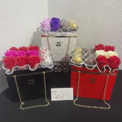 Mothers Day Soap Rose Purses