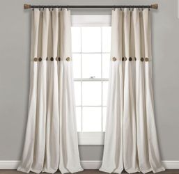 Set Of Linen Curtains  40x84