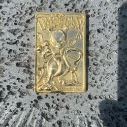 1999 Gold Plated Mewtwo Card