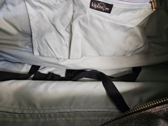 Kipling Denim Blue rolling luggage