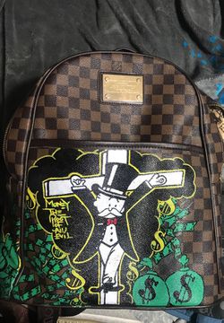 Louis Vuitton Hiest On Canvas By Alec Monopoly 8X12 FRAMED Print