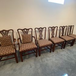 Set of 6 Chippendale Style Dining Chairs