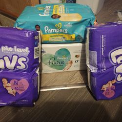 Pampers And Luvs Diapers 