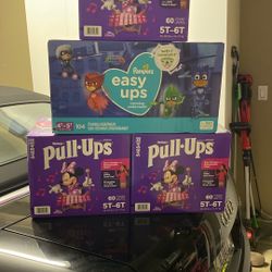 Pampers Pull Up -  5t-6t And 4t-5t 60 Count And 104 Count. 