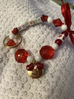 Bracelet, keychain, book bag tag