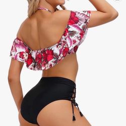 Piece Swimsuits Swim Bathing Suit Bikini Set Top and Bottom