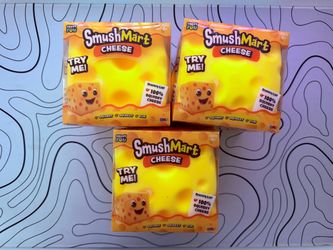 (1) Crazy Fun RMS SmushMart Cheese Squishy