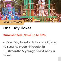 5 Free Tickets For Sale