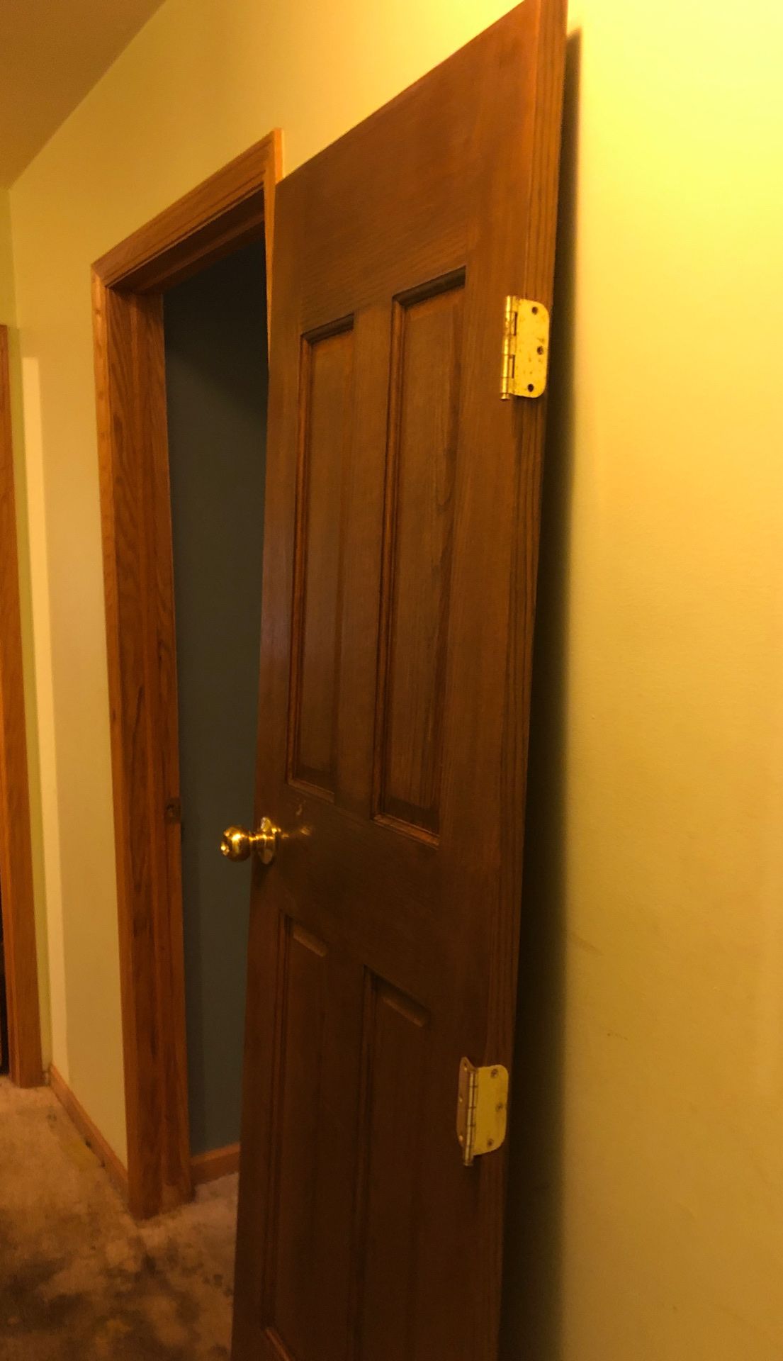 Solid oak wood doors great shape oakwood