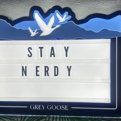 Rare Grey Goose LED Marquee Sign – Rep-Only Issue (Early 2000s)