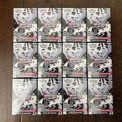 x12 White Flare Booster Bundles Lot - Pokemon, Brand New, Sealed