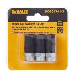 Dewalt Heavy Duty 1/8 in. NPT Grease Gun Coupler (3-Pack) - DCGG5701-3