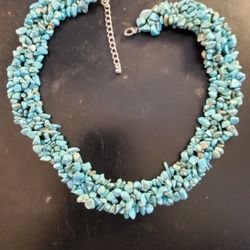 Turquoise Torsade Necklace 