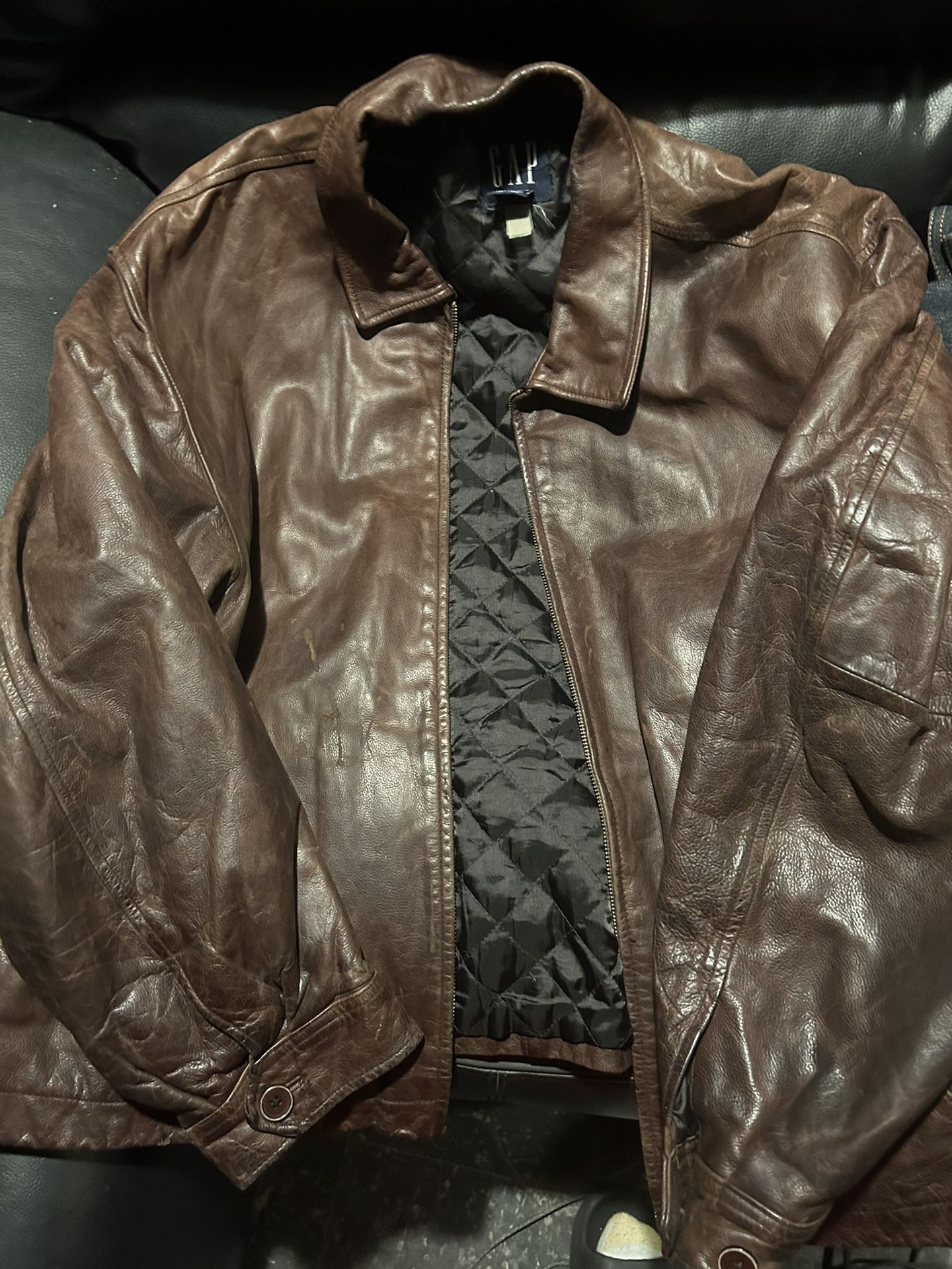 Gap Leather Bomber