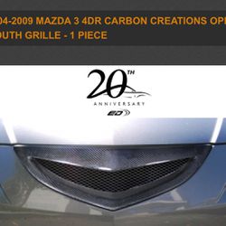 2004-2009 Mazda 3 4DR Carbon Creations Open Mouth Grille - 1 Piece