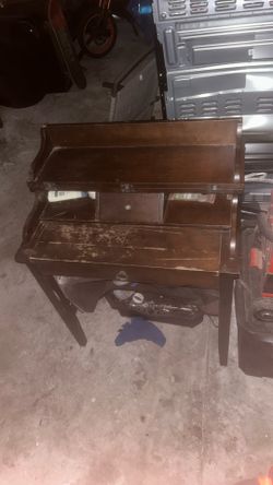 folding top table wood desk