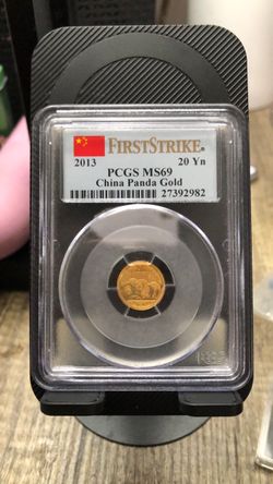2013 China Panda Gold Coin PCGS MS69 First Strike