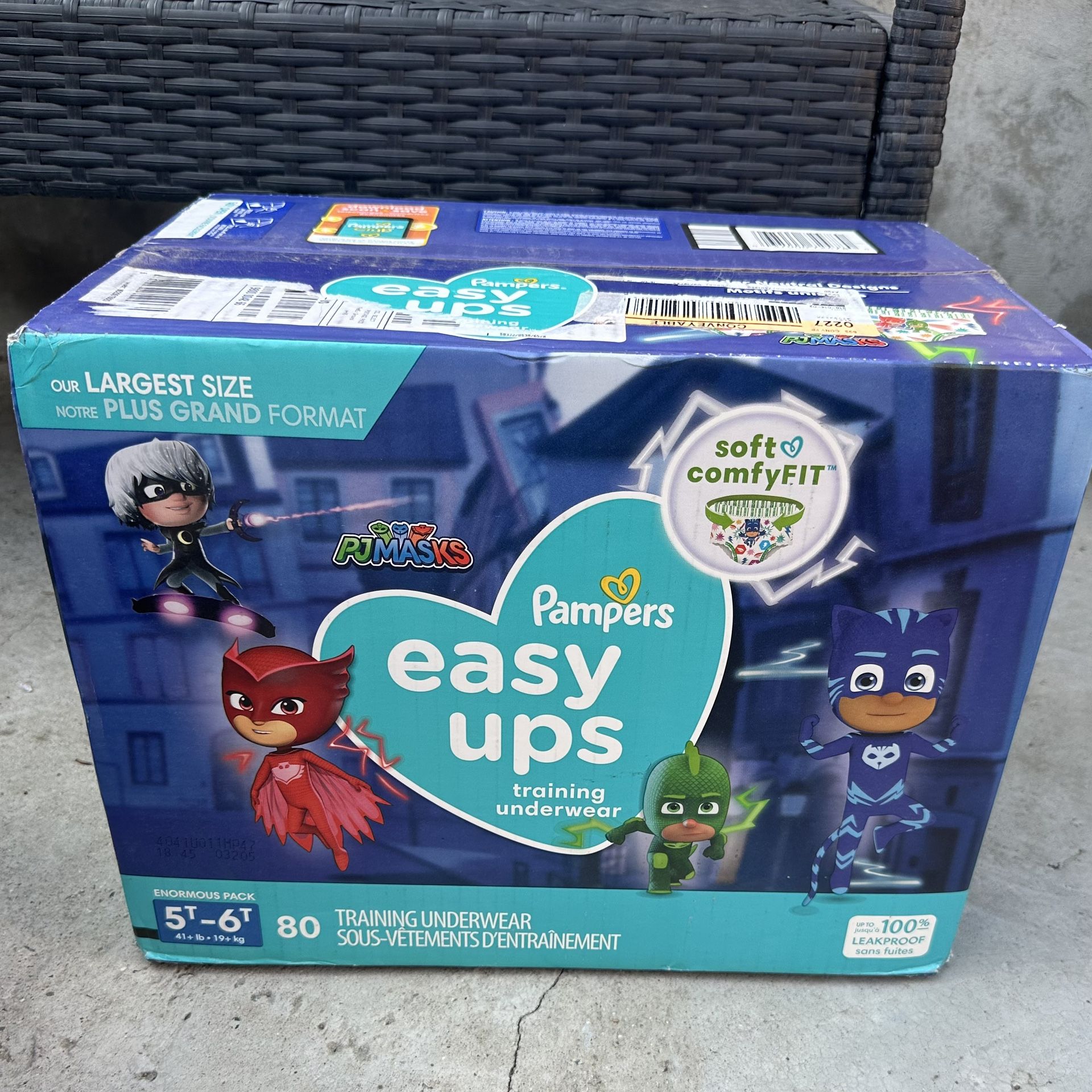 Pampers Easy Ups Training Underwear 5T-6T (80 Count)