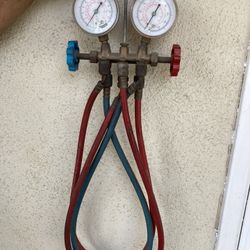 AC Two Valve Brass Manifold