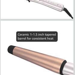 REMINGTON SHINE THERAPY Curling Wand, Infused with Argan Oil & Keratin, 1-1 ½ Inch