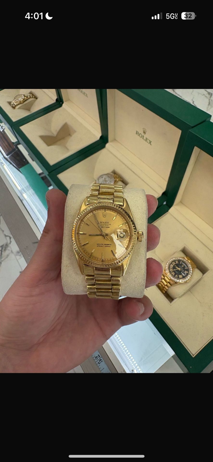 🔥 Rolex Day-Date Presidential 18k Gold w/ Box + Appraisal 🔥