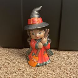 Hand Painted Halloween Witch 