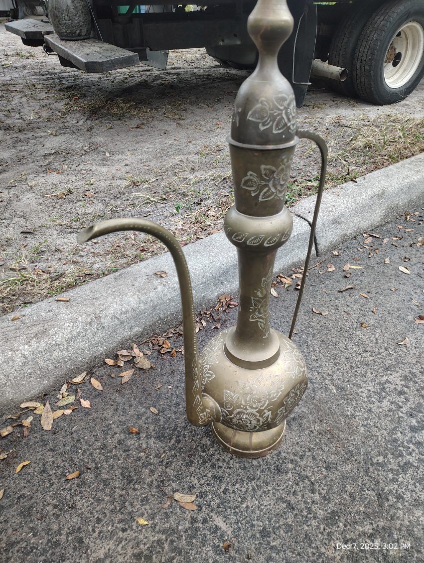 Decorative bronze Pitcher $110 Located Mount Dora Fla 32757