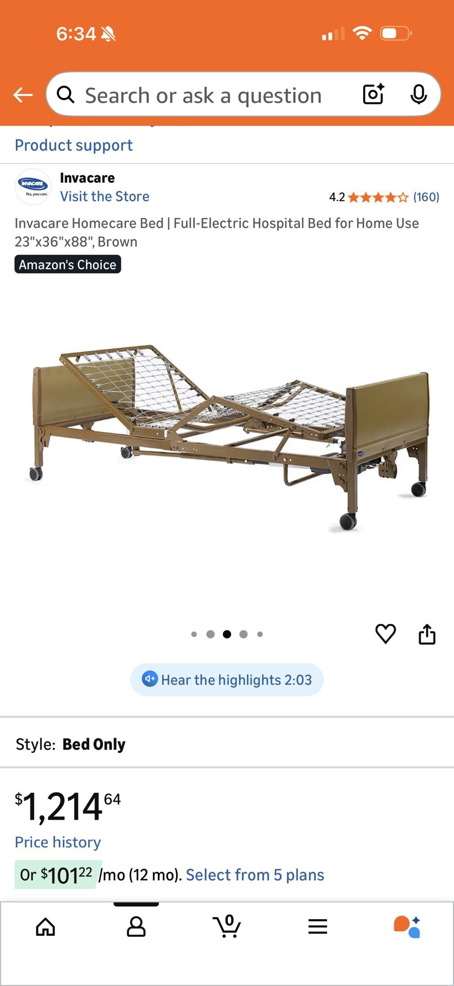 Twin XL Hospital Bed 