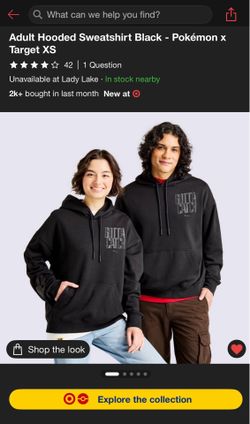 Pokemon target hoodie brand new with tags