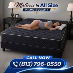 Top Quality King Size Mattress Firm – 12” Thick | Brand New | Same-Day Delivery  🚚 