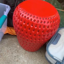 Ceramic giant strawberry