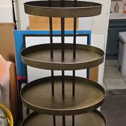 Tiered Metal Display Or Storage Stand