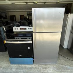 Whirlpool Refrigerator Range Microwave Dishwasher Set