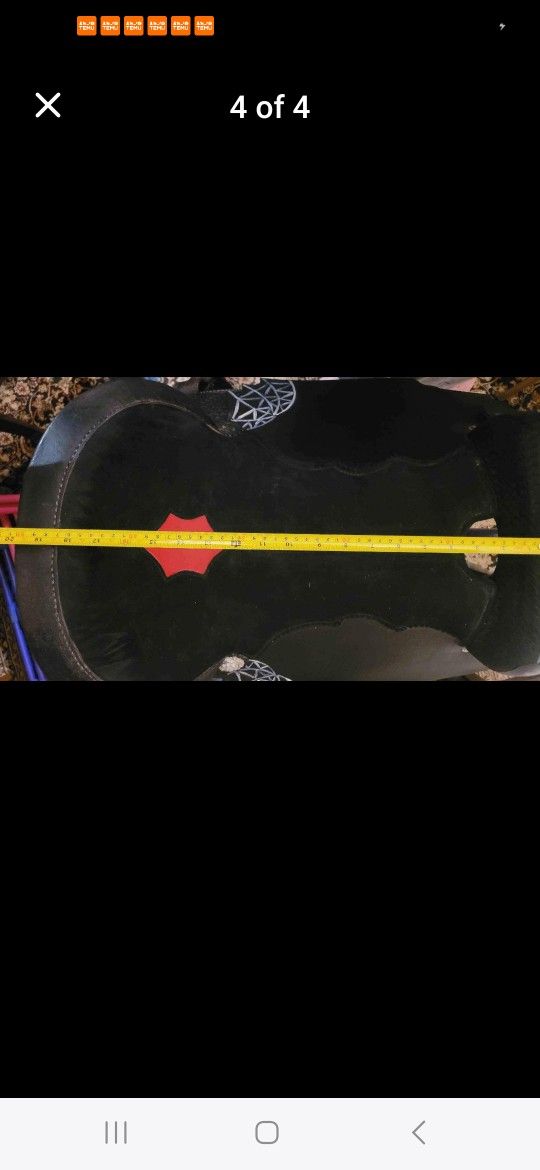 Western Barrel Saddle Black Widow 18 Inch Seat