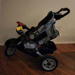 Jeep Jogging / Walking Stroller - Great Both On Pavement And Trails!