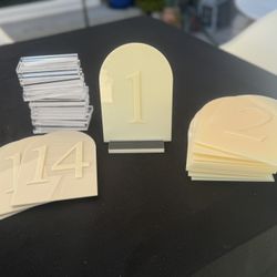 Acrylic Table Numbers 