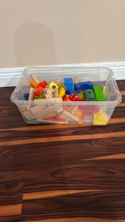 Wooden building blocks