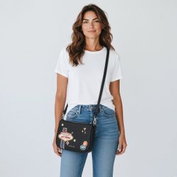 NEW Michael Kors Purse Carmela Medium Las Vegas Casino Themed Crossbody Purse or shoulder Bag with Vegas patch