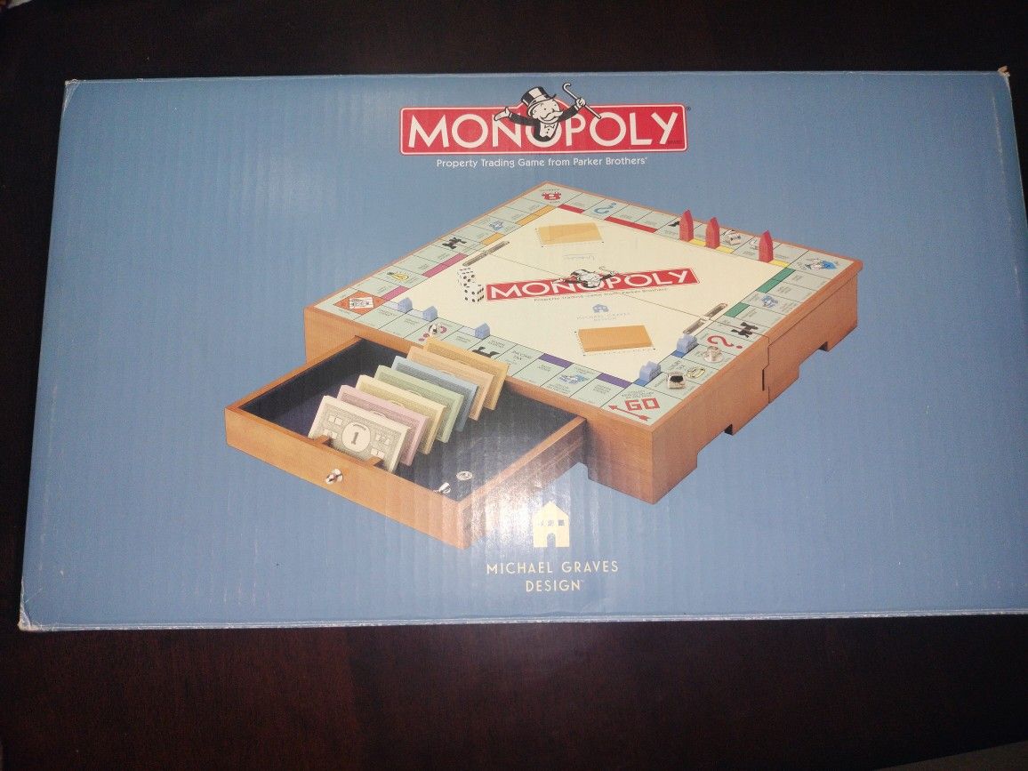 Michael Graves Design Wood Monopoly Game