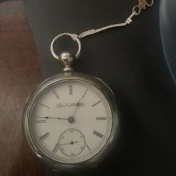 1800s Elgin Pocket Watch External Key Wind